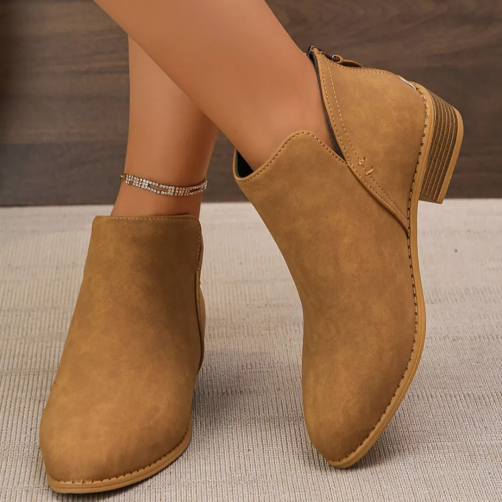 Point Toe Block Heels Boots, image 13