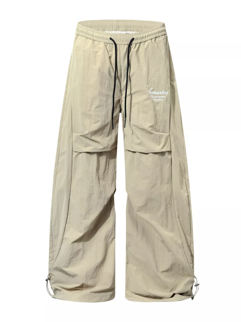 Men's Loose Fit Cargo Pants with Drawstring Waist and Adjustable Cuffs, image 2