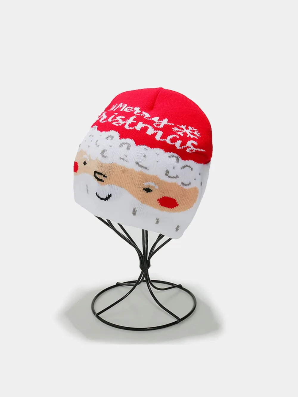 Christmas Pattern Knit Hat, image 2