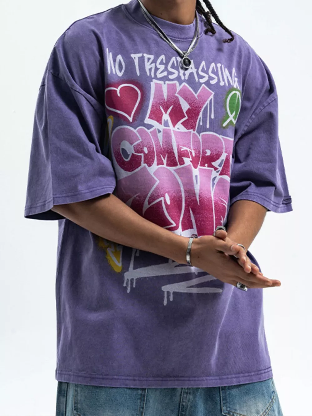 Men's Graphic Round Neck Half Sleeve T-Shirt, image 5