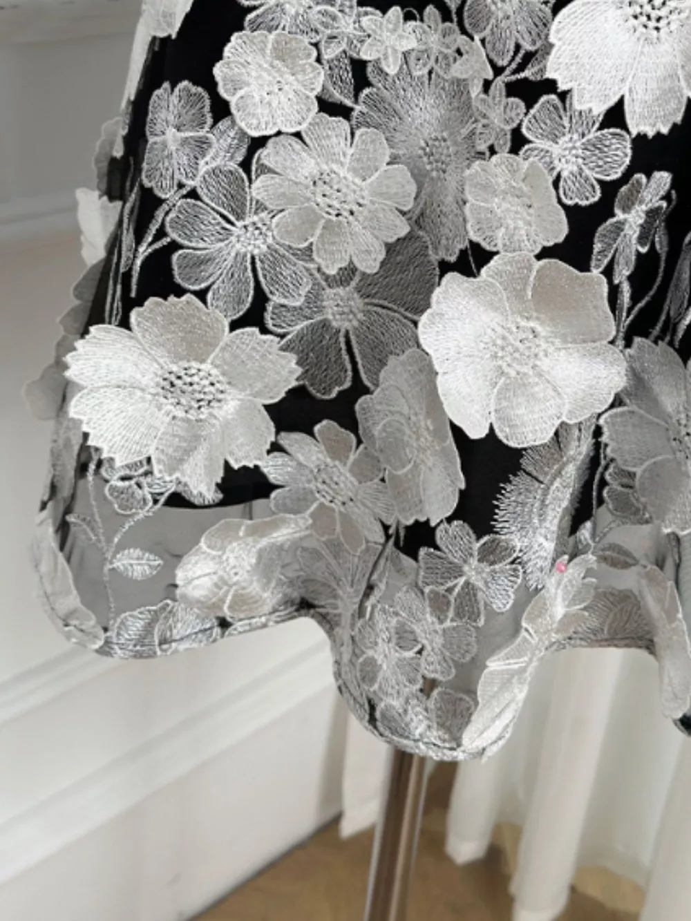 Plus Size Embroidered Floral V-Neck Mini Dress, image 31