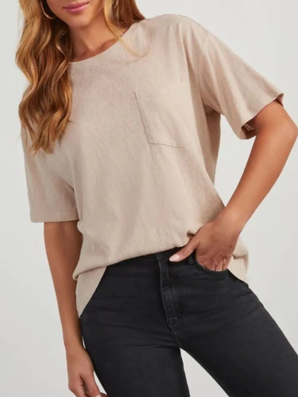 Round Neck Half Sleeve T-Shirt, image 5