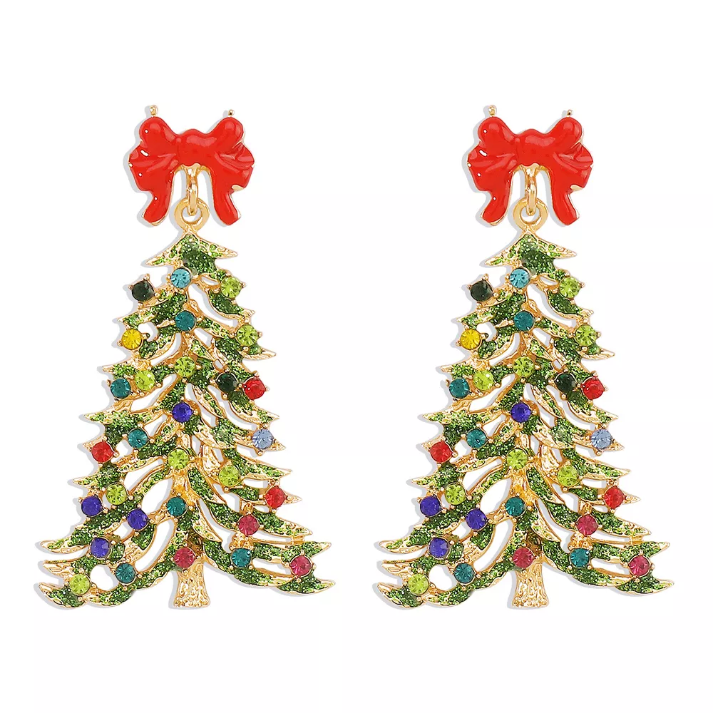 Christmas Tree Dangle Earrings, image 15