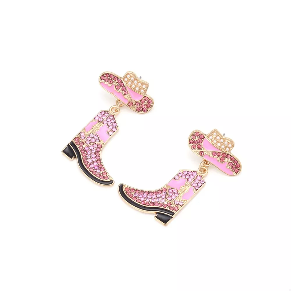 Cowboy Hat and Boot Dangle Earrings, image 7