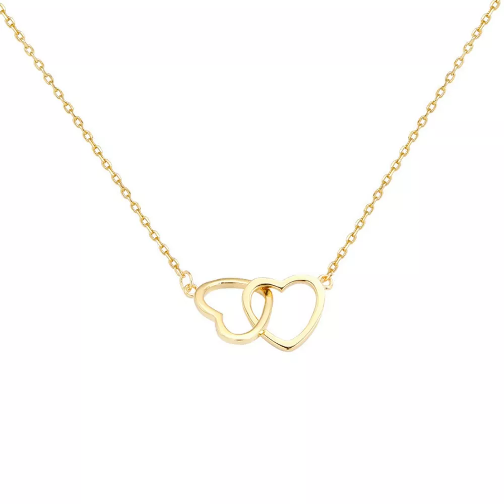 Interlocking Heart Pendant Necklace, image 4