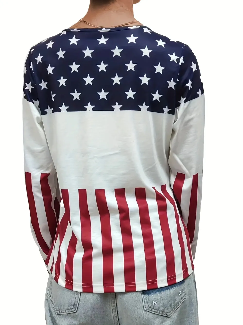 Crisscross Color Block Long Sleeve T-Shirt, image 5