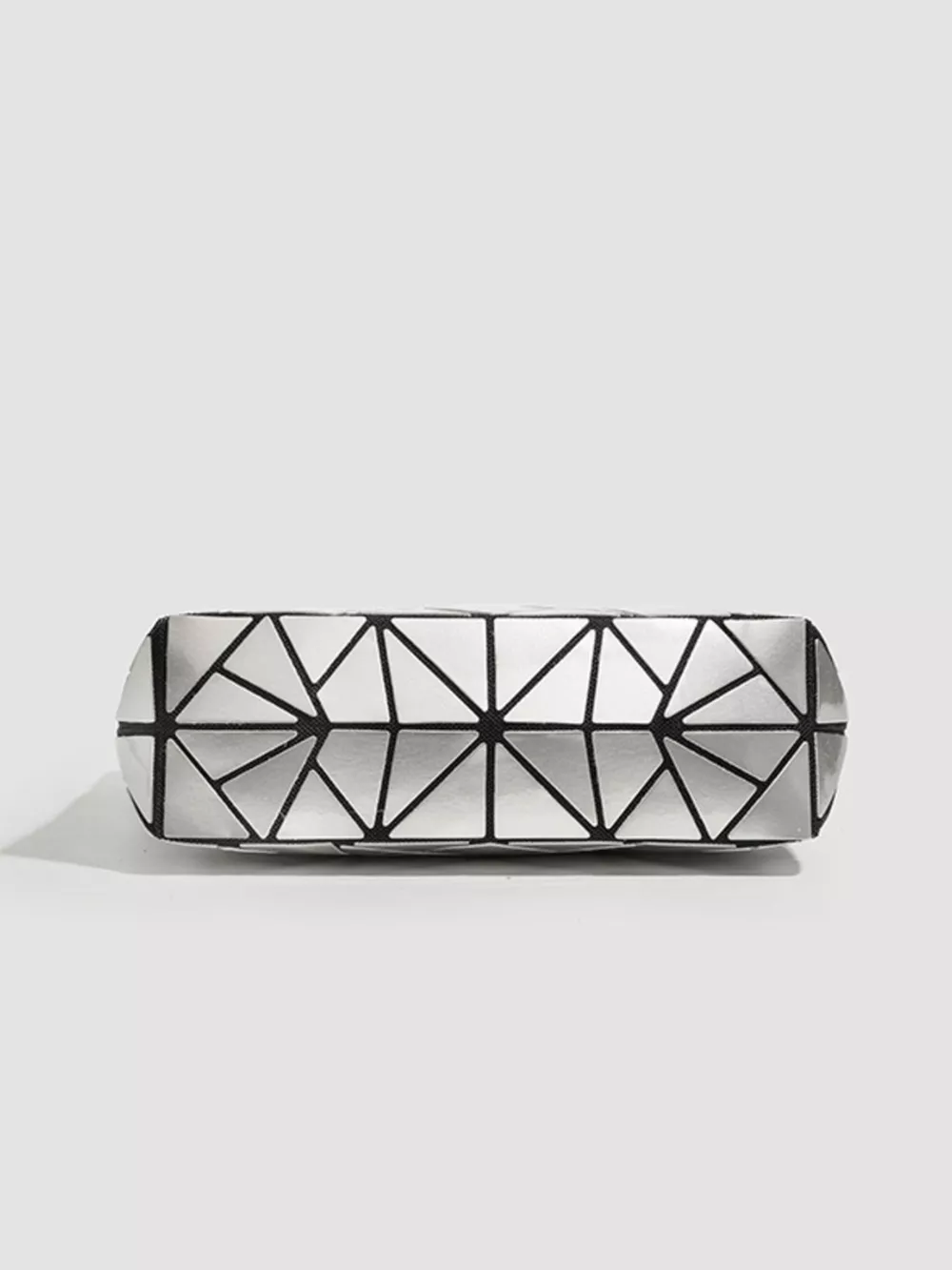 Geometric Metallic Crossbody Bag with Chain Strap, image 5