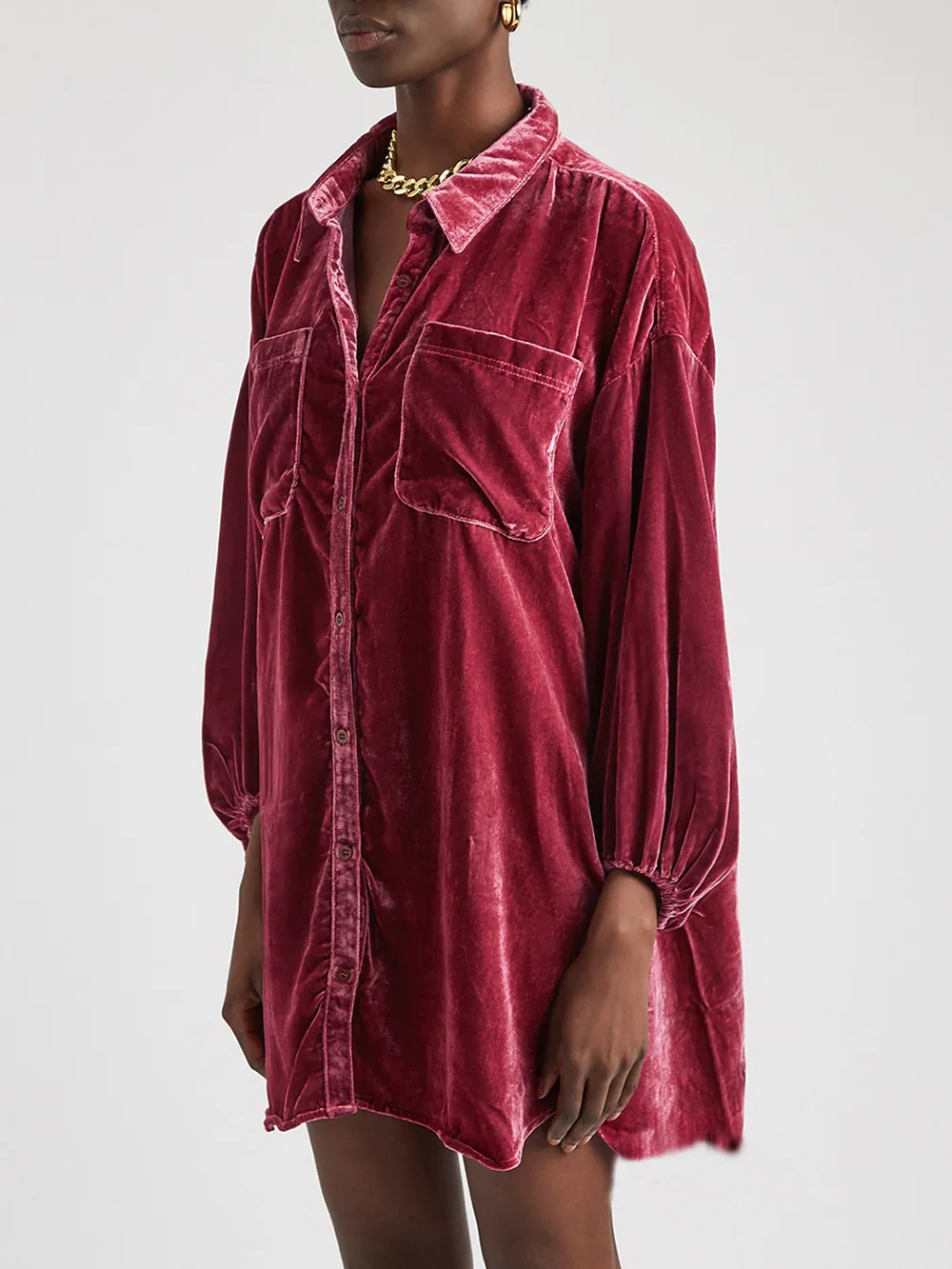 Collared Neck Button Down Long Sleeve Shirt, image 6