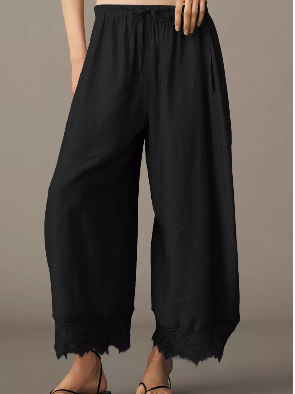 Drawstring Wide Leg Pants, image 29