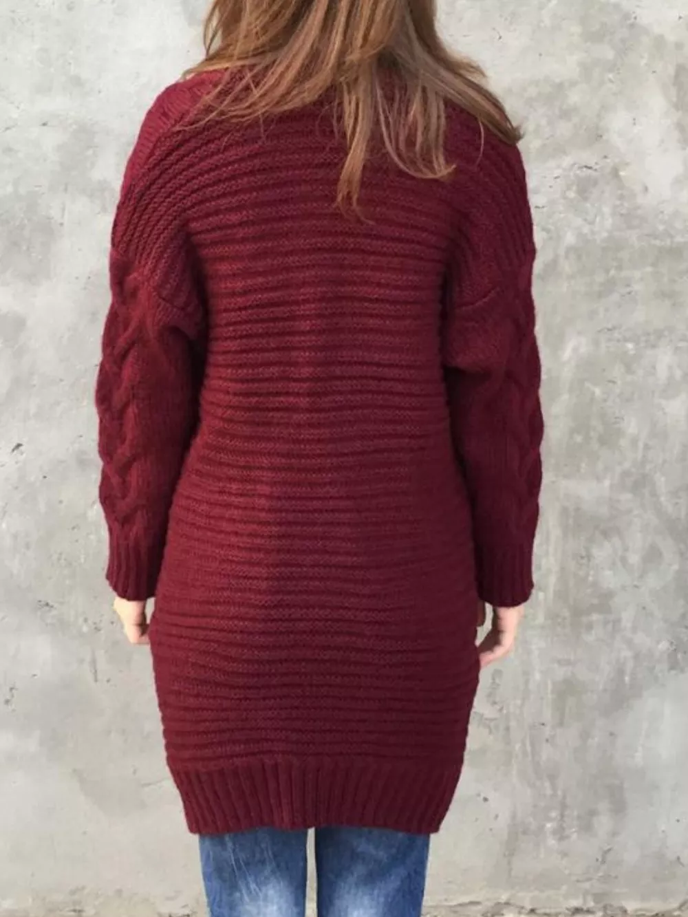 Chunky Knit Open Front Cardigan, image 7