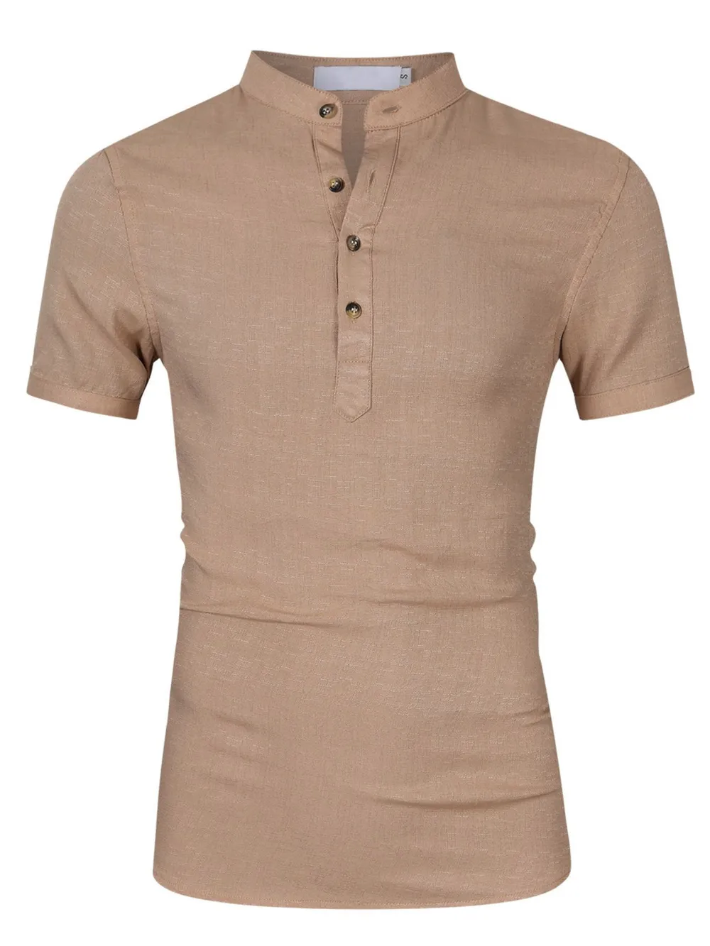Men's Collar Neck Short Sleeve Polo Shirt, image 6