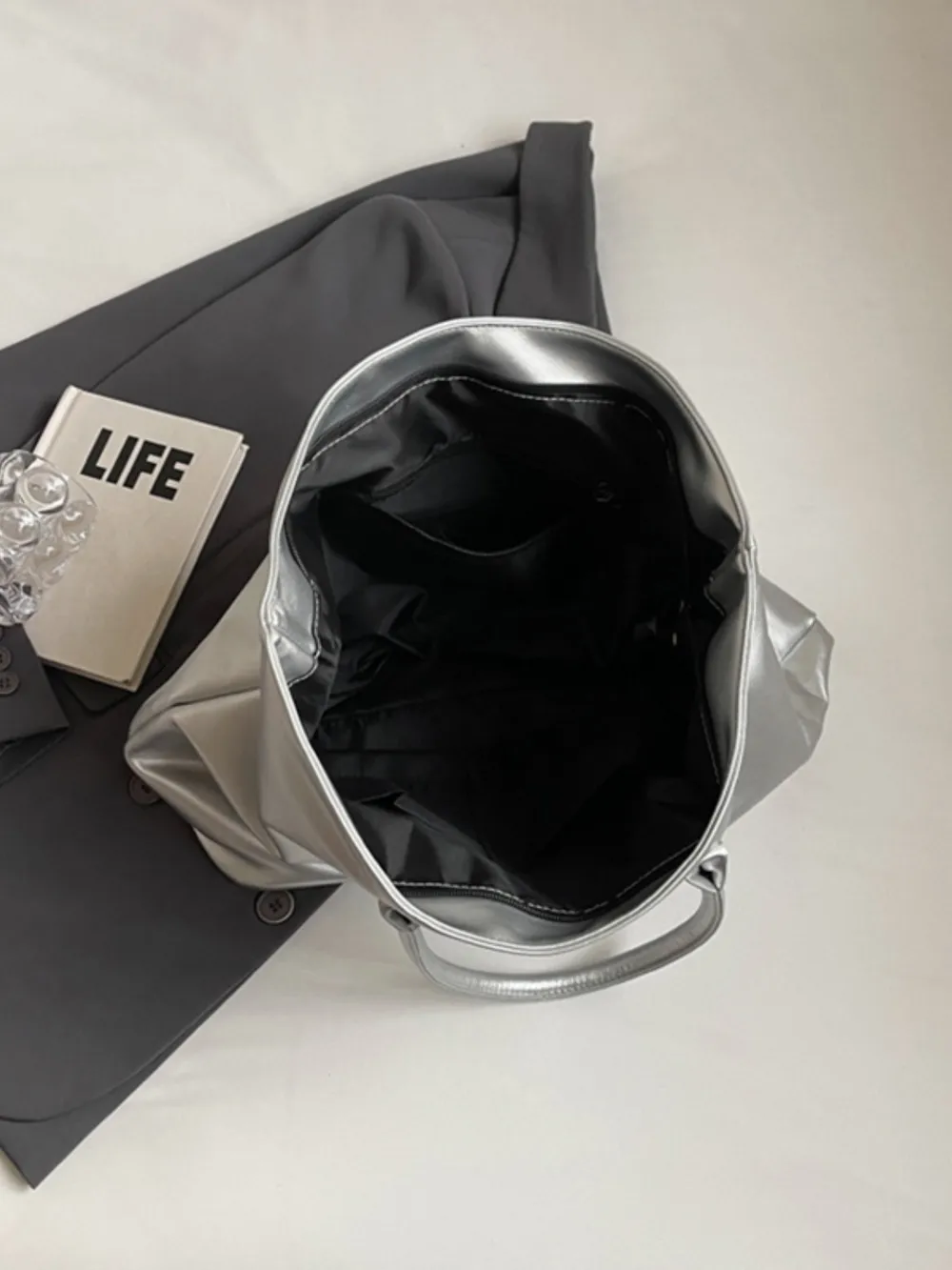 BETTER LIFE PU Leather Tote Bag, image 4