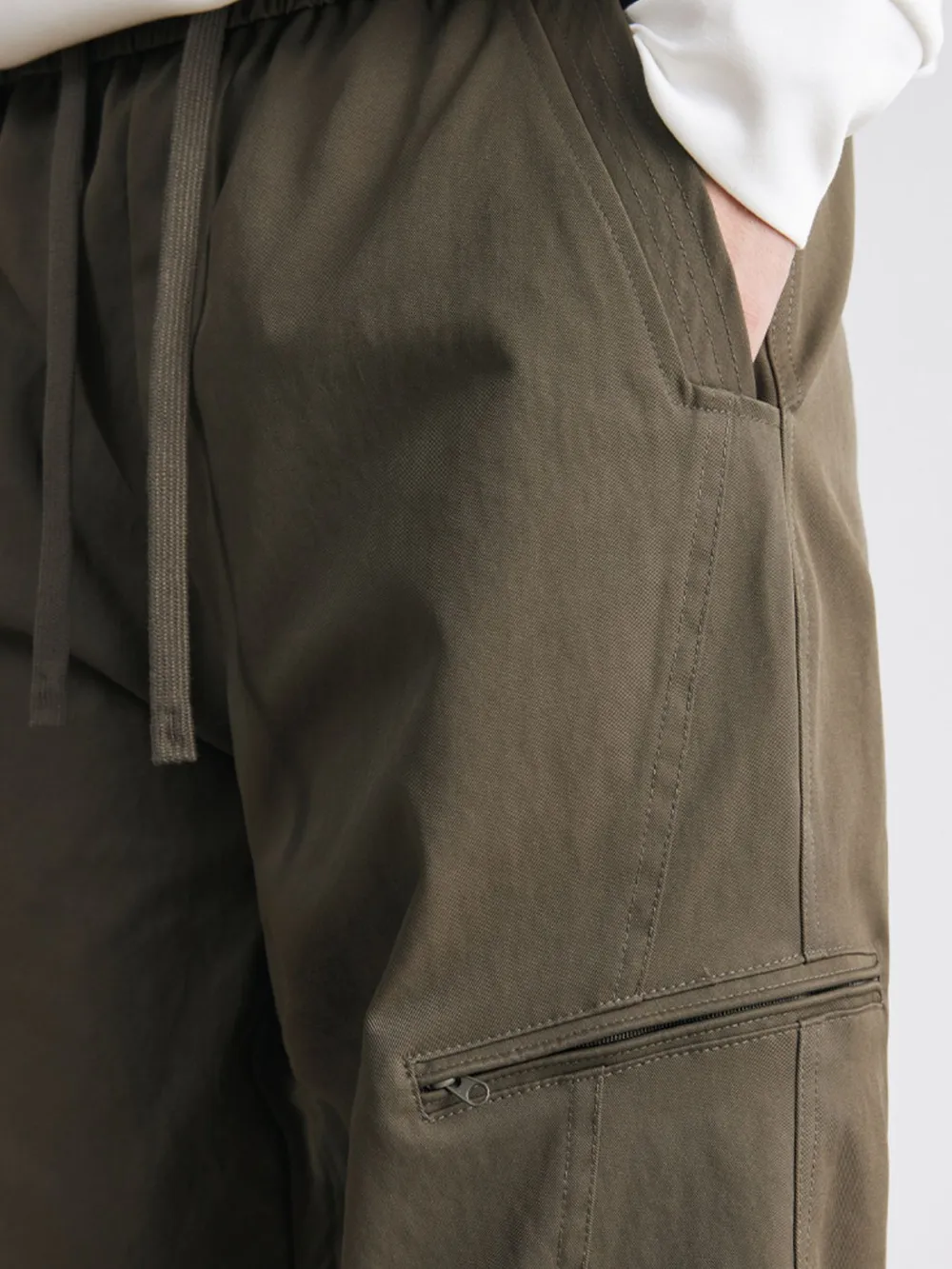 Men's Drawstring Wide Leg Pants, image 4