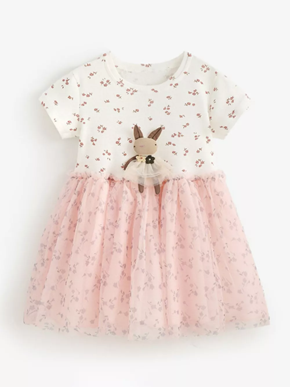 Children's Bunny Applique Tulle Dress, image 2