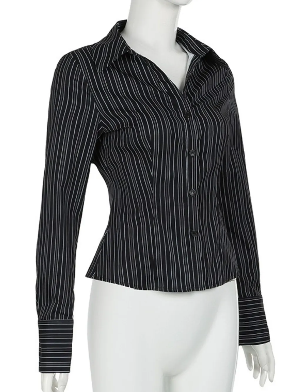 Striped Button-Down Collared Neck Shirt, image 33