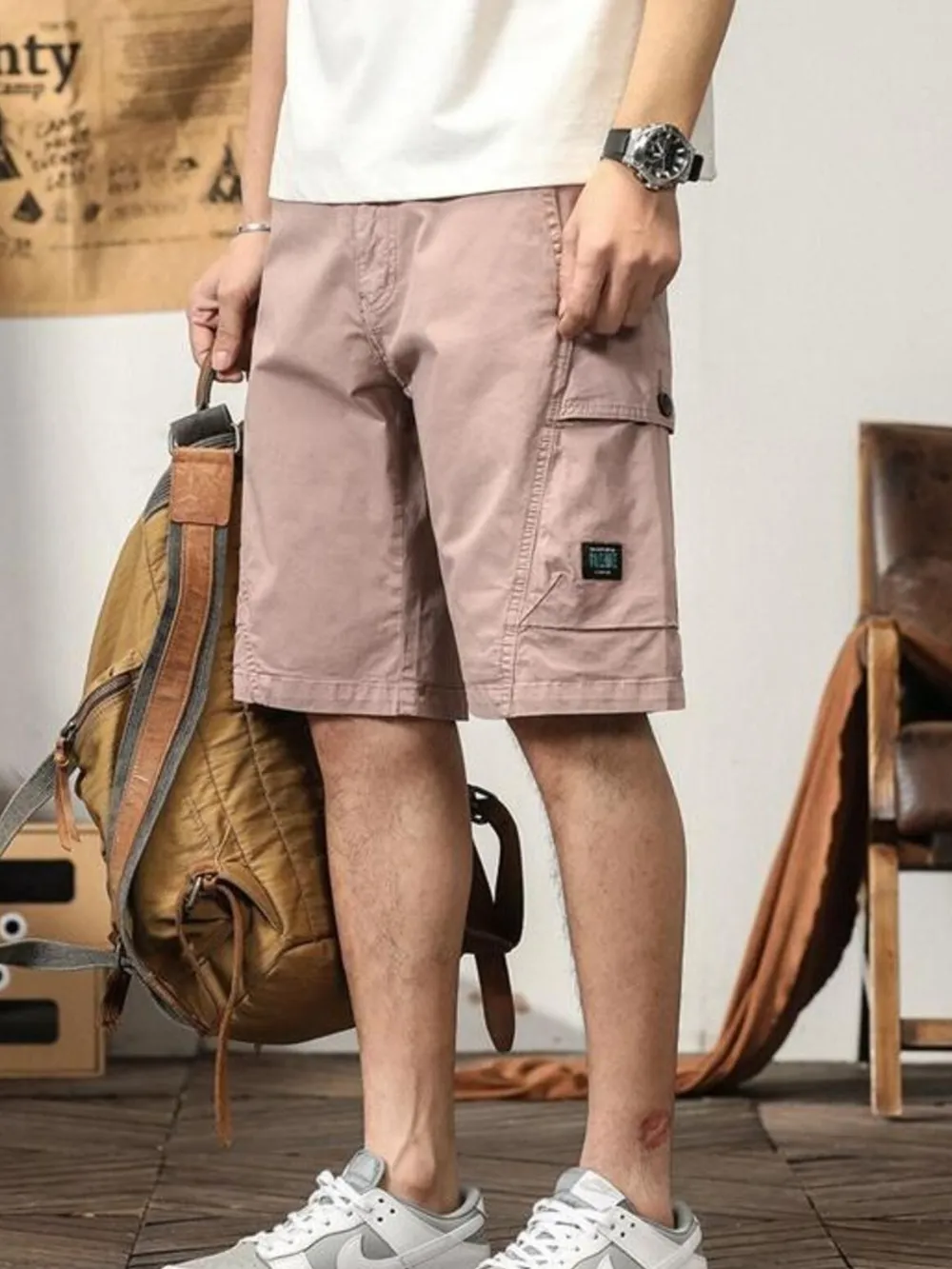 Men's Loose Fit Cargo Shorts, image 8