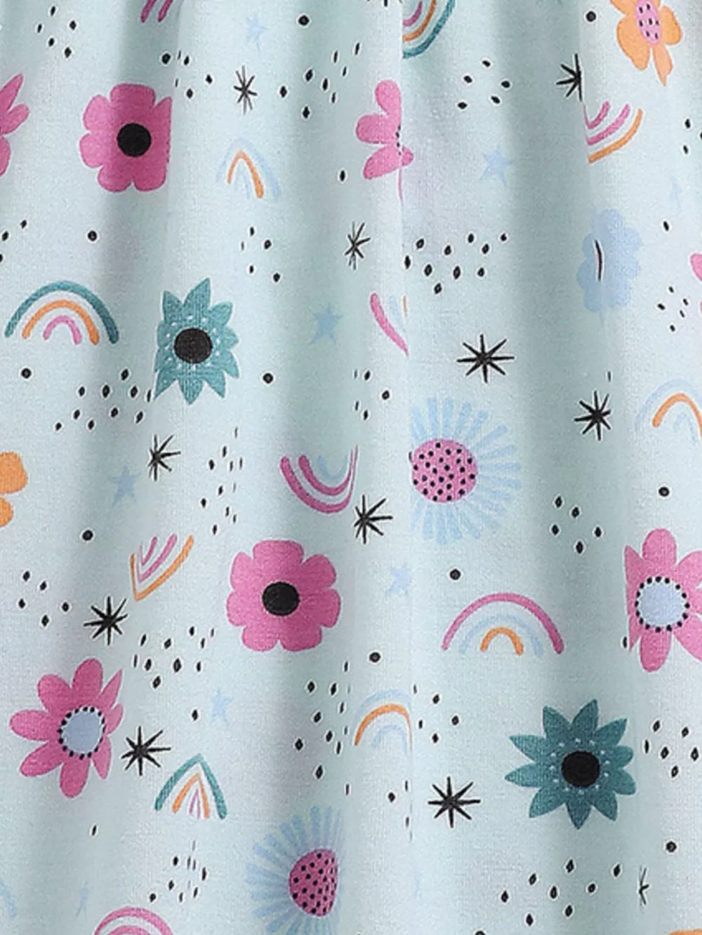 Children's Floral Print Spaghetti Strap A-Line Dress, image 3