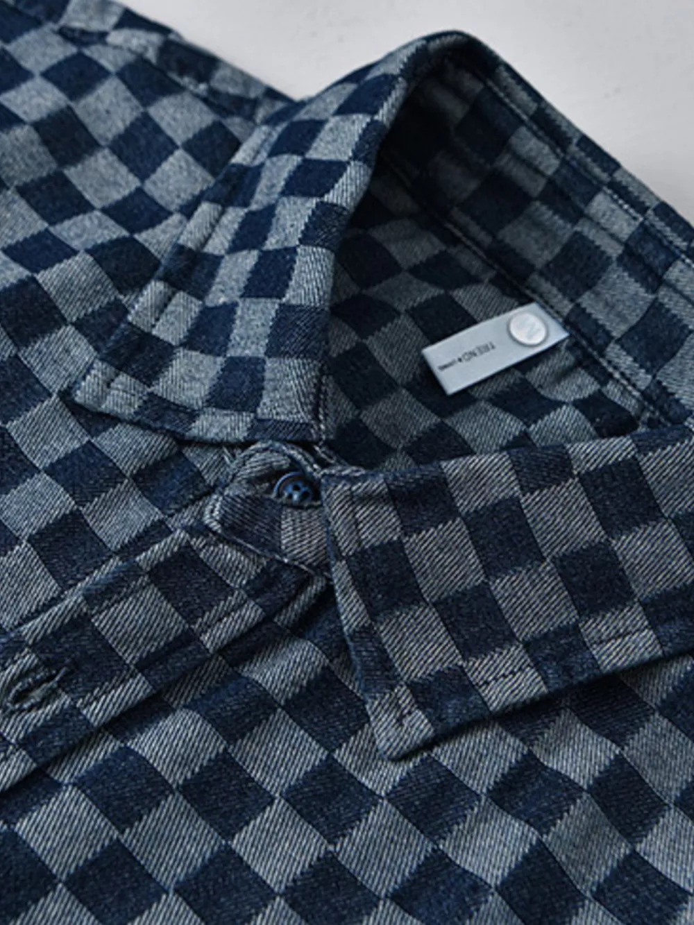 Men's Plus Size Checkered Pattern Short Sleeve Casual Shirt, image 7