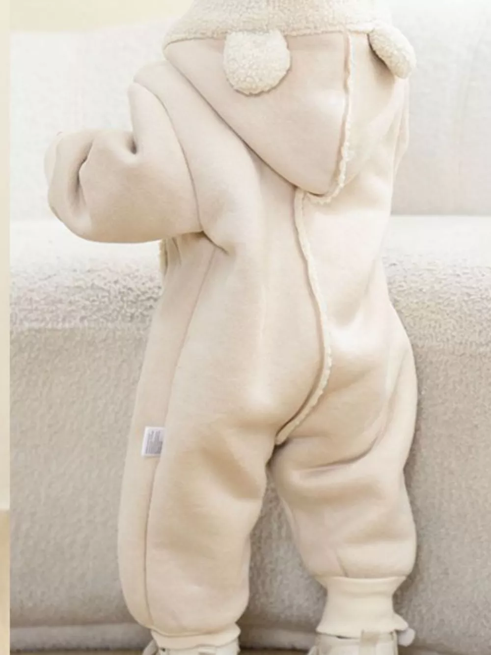 Children's Fleece Hooded One-Piece Jumpsuit, image 12
