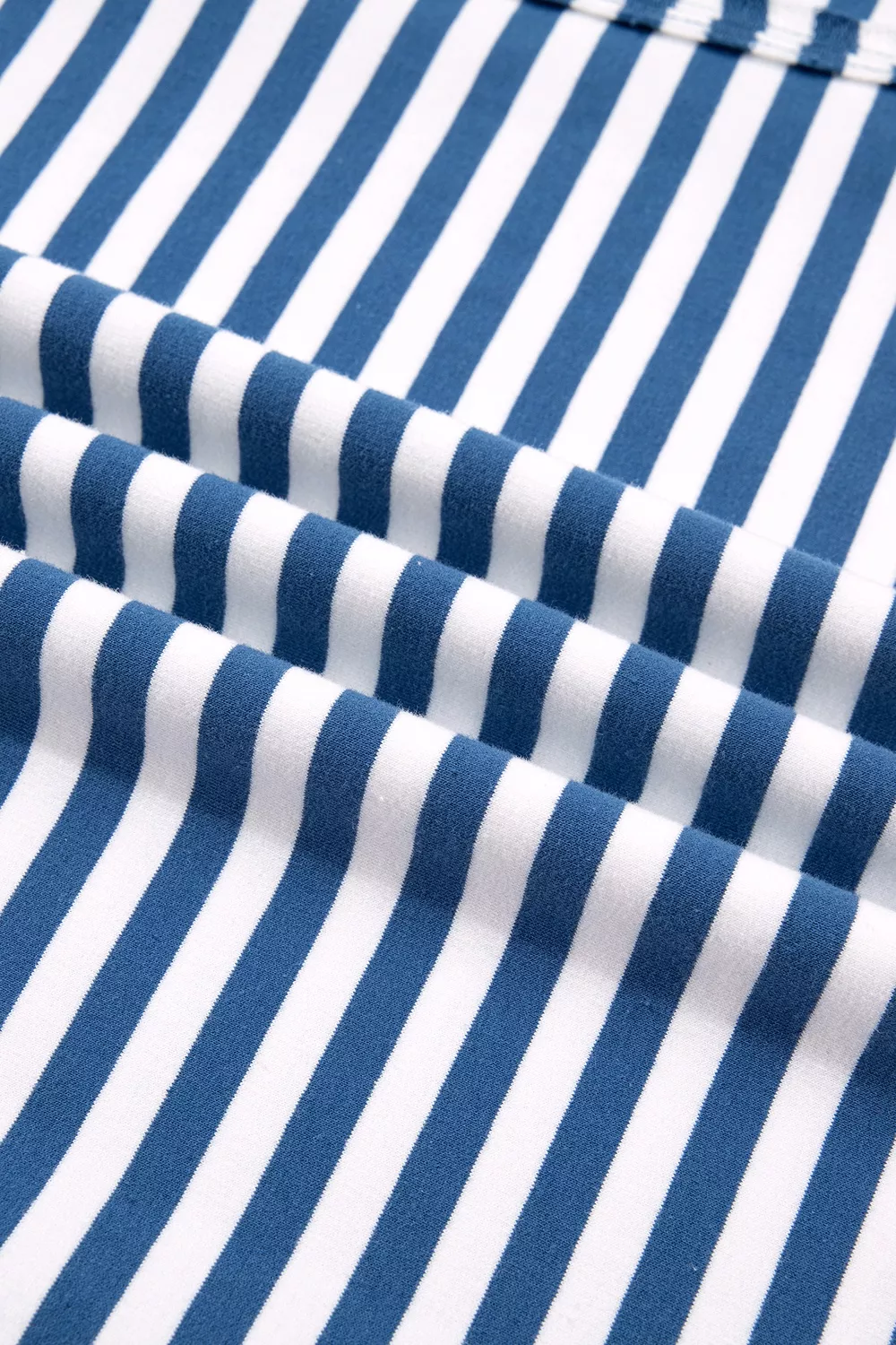 Stripe Color Block Trim Raw Seam Split Hem Loose Sweatshirt, image 15