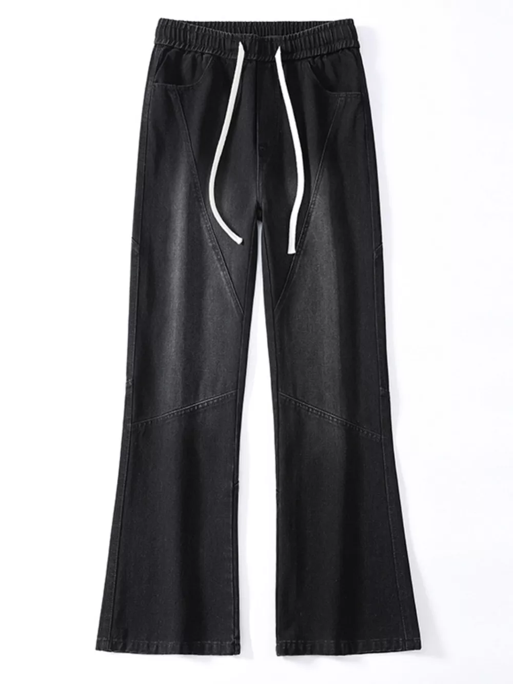 Men's Full Size Drawstring Wide Leg Jeans Plus Size, image 4