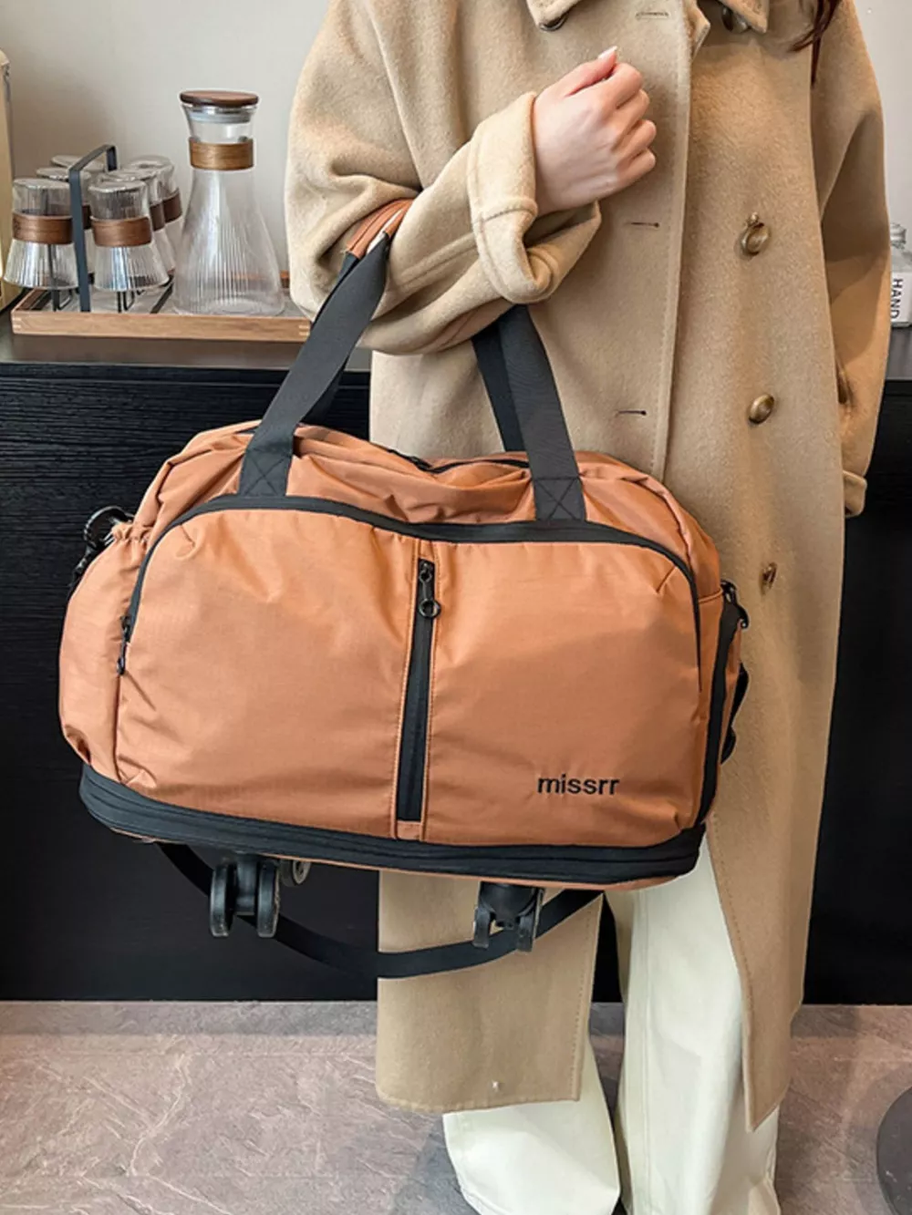Rolling Nylon Travel Bag, image 9