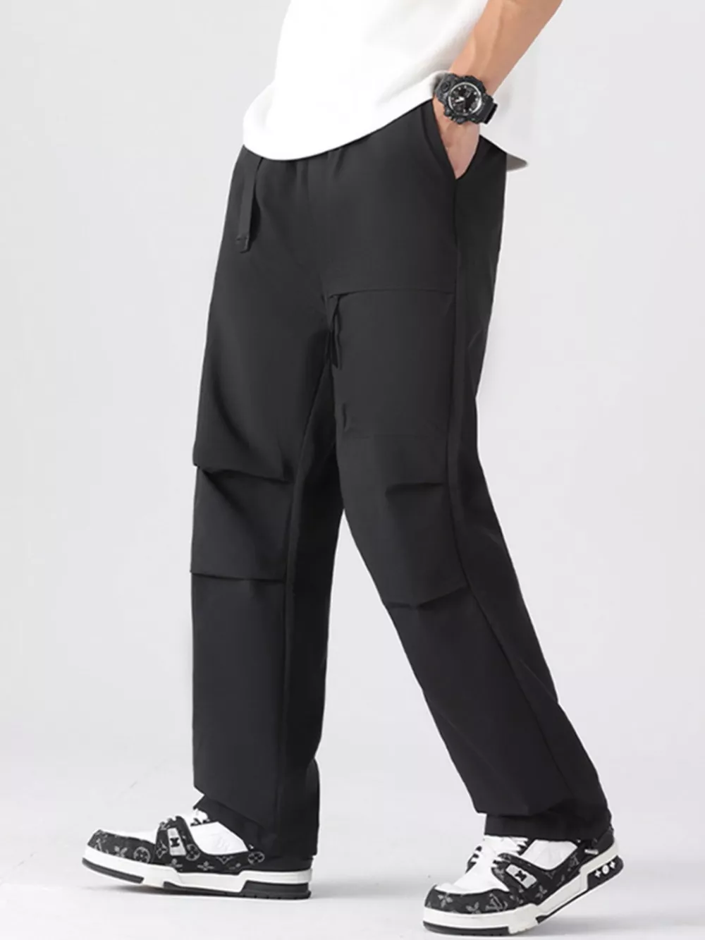 Men's Plus Size Loose Fit Cargo Pants, image 6