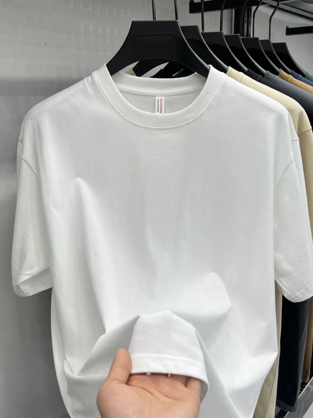 Men's Plus Size Round Neck Short Sleeve T-Shirt, image 2