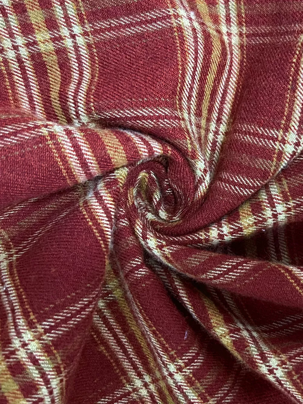 Plaid Drawstring Wide Leg Pants, image 5