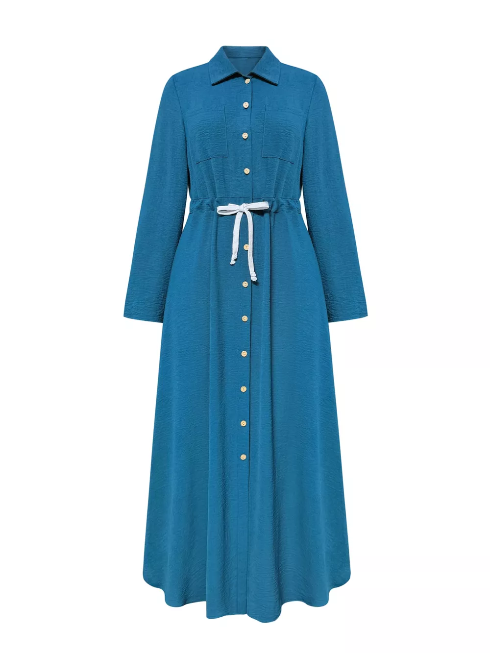 Button-Down Long Sleeve Dress, image 4