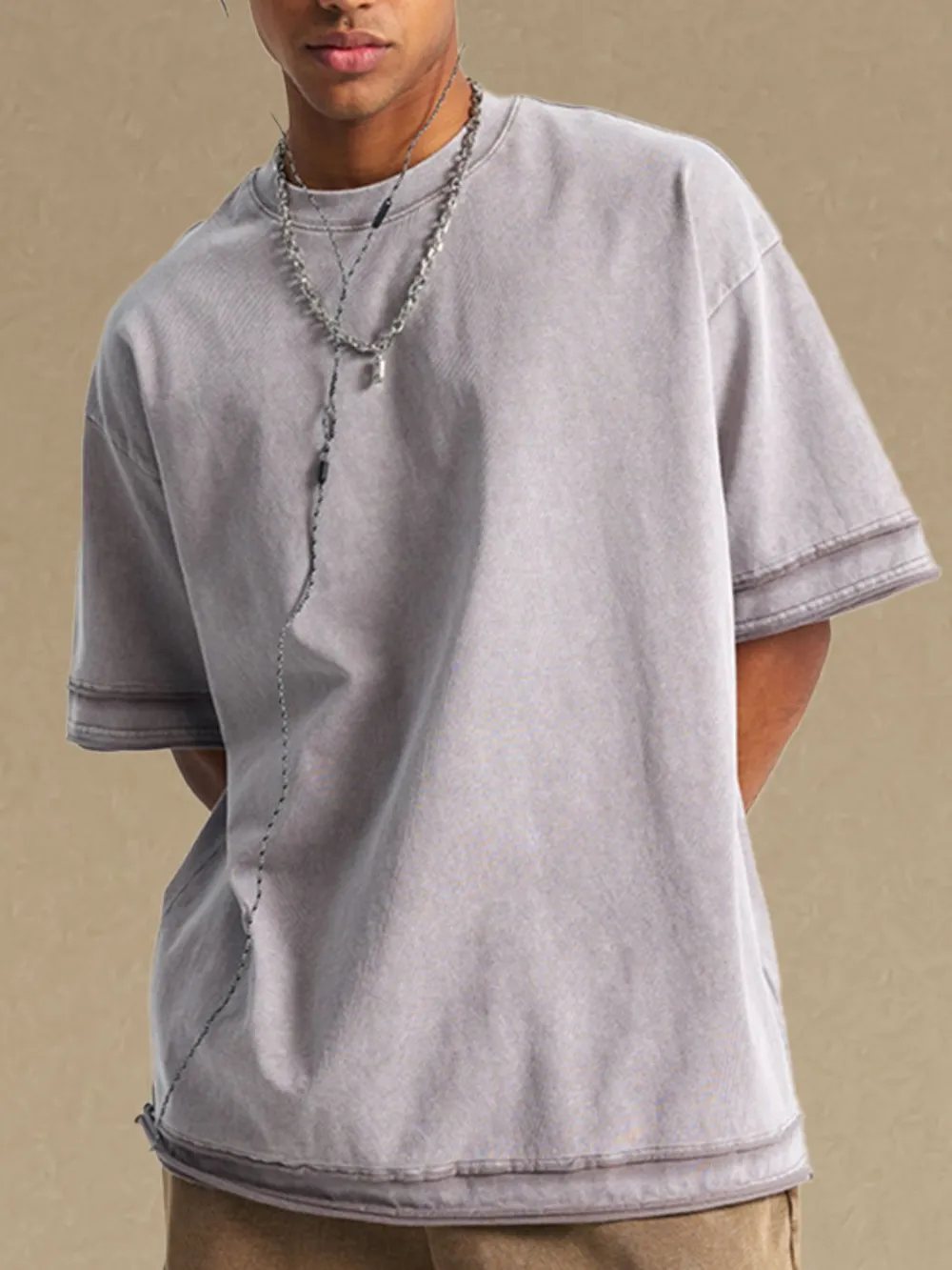 Men's Round Neck Half Sleeve T-Shirt, image 6