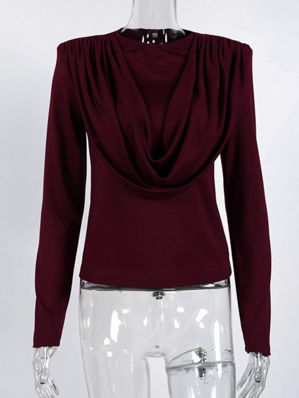 Ruched Long Sleeve T-Shirt, image 9