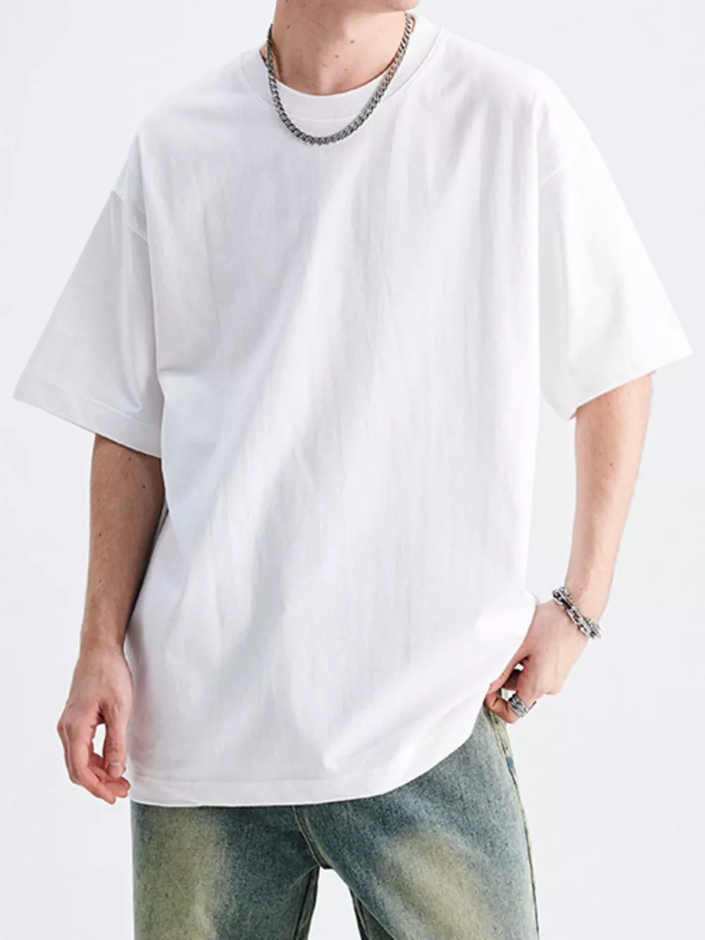 Men's Round Neck Half Sleeve T-Shirt, image 3