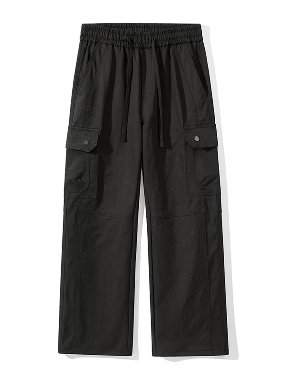 Men's Full Size Drawstring Cargo Wide Leg Pants Plus Size, image 9