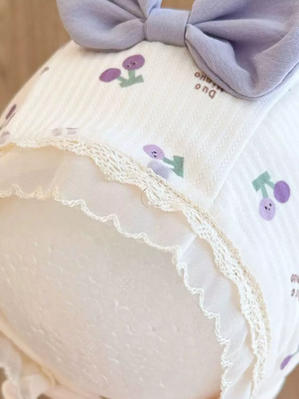 Children's Lace Detail Cute Bowknot Hat, image 12