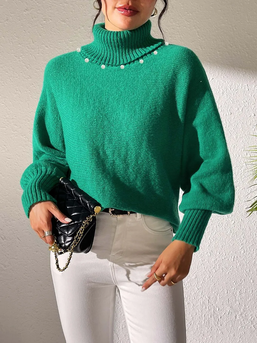 Turtleneck Long Sleeve Sweater, image 14