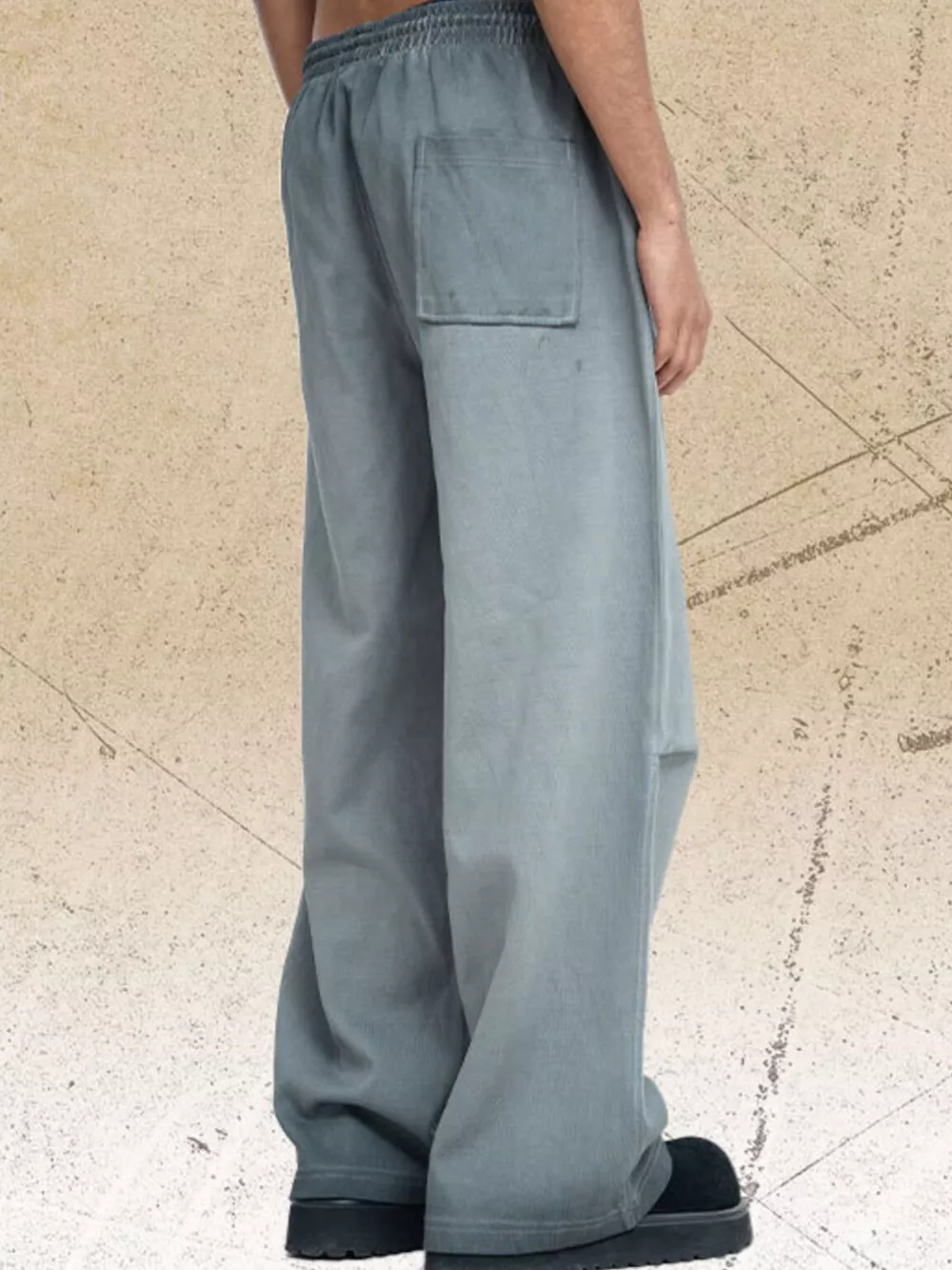 Men's Drawstring Wide Leg Pants, image 2