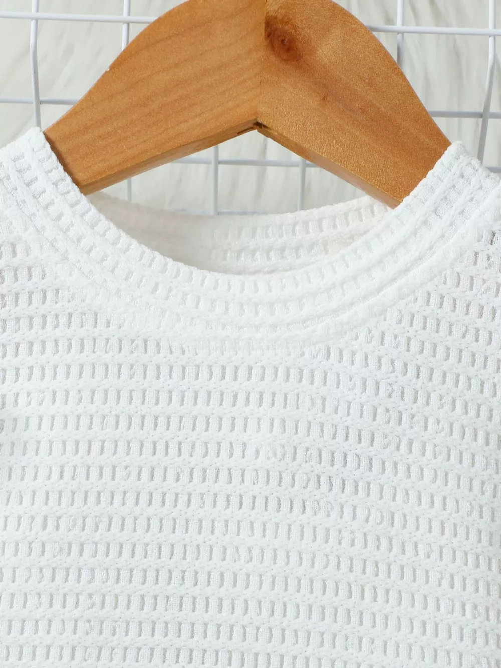 Children's Openwork Top and Tweed Skirt Set, image 4