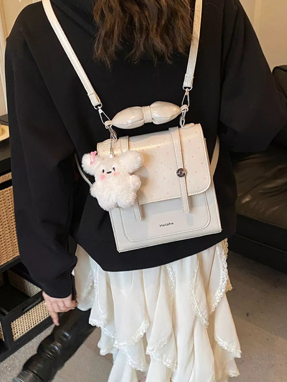 Flap Mini Backpack Bag, image 7