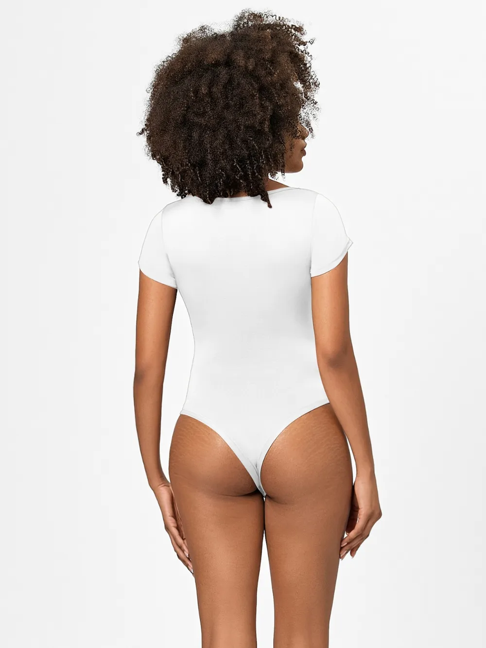 Full Size Square Neck Short Sleeve Bodysuit, image 10