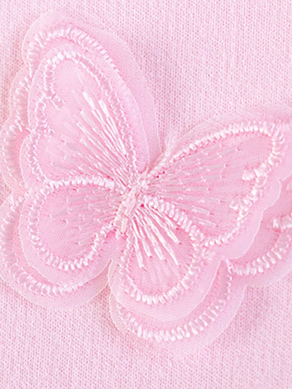 Children's Bunny and Butterfly Mesh Sleeve Sweatshirt and Leggings Set, image 4