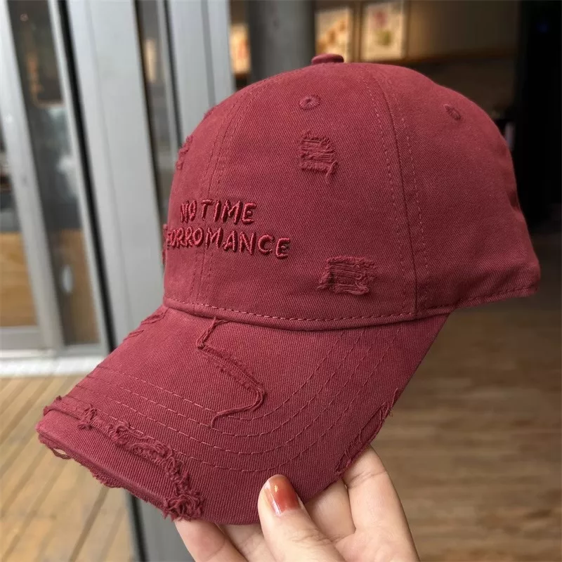 Distressed Embroidered Baseball Cap, image 5