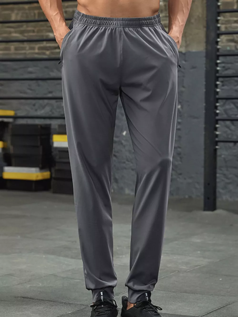 Men's Plus Size Lightweight Elastic Waist Active Pants, image 4