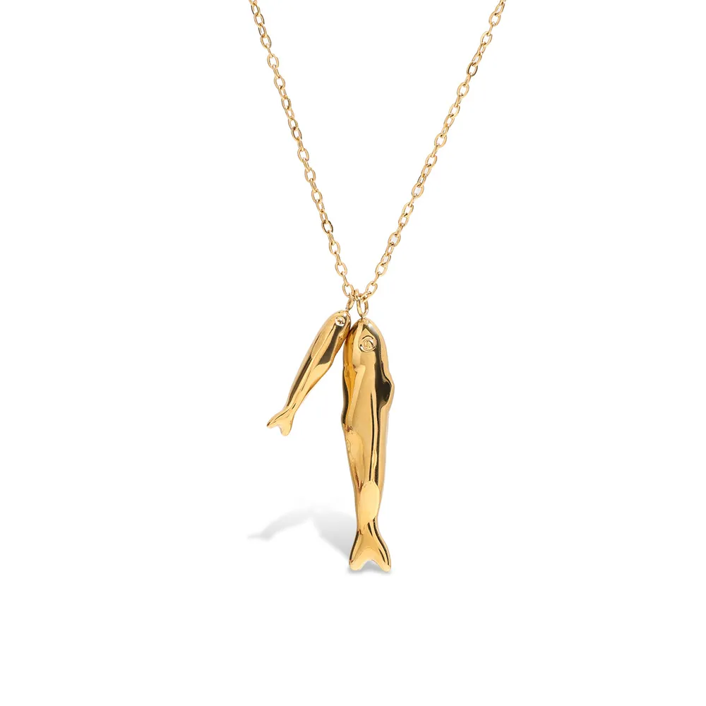 18K Gold-Plated Pendant Necklace, image 3