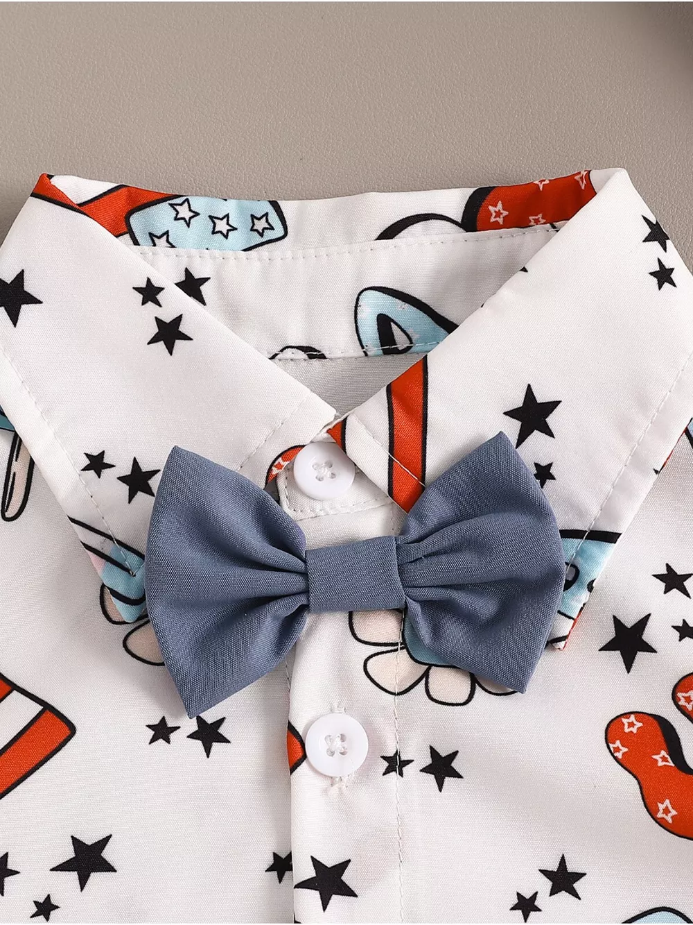 Children's Printed Short Sleeve Shirt and Shorts Set, image 9