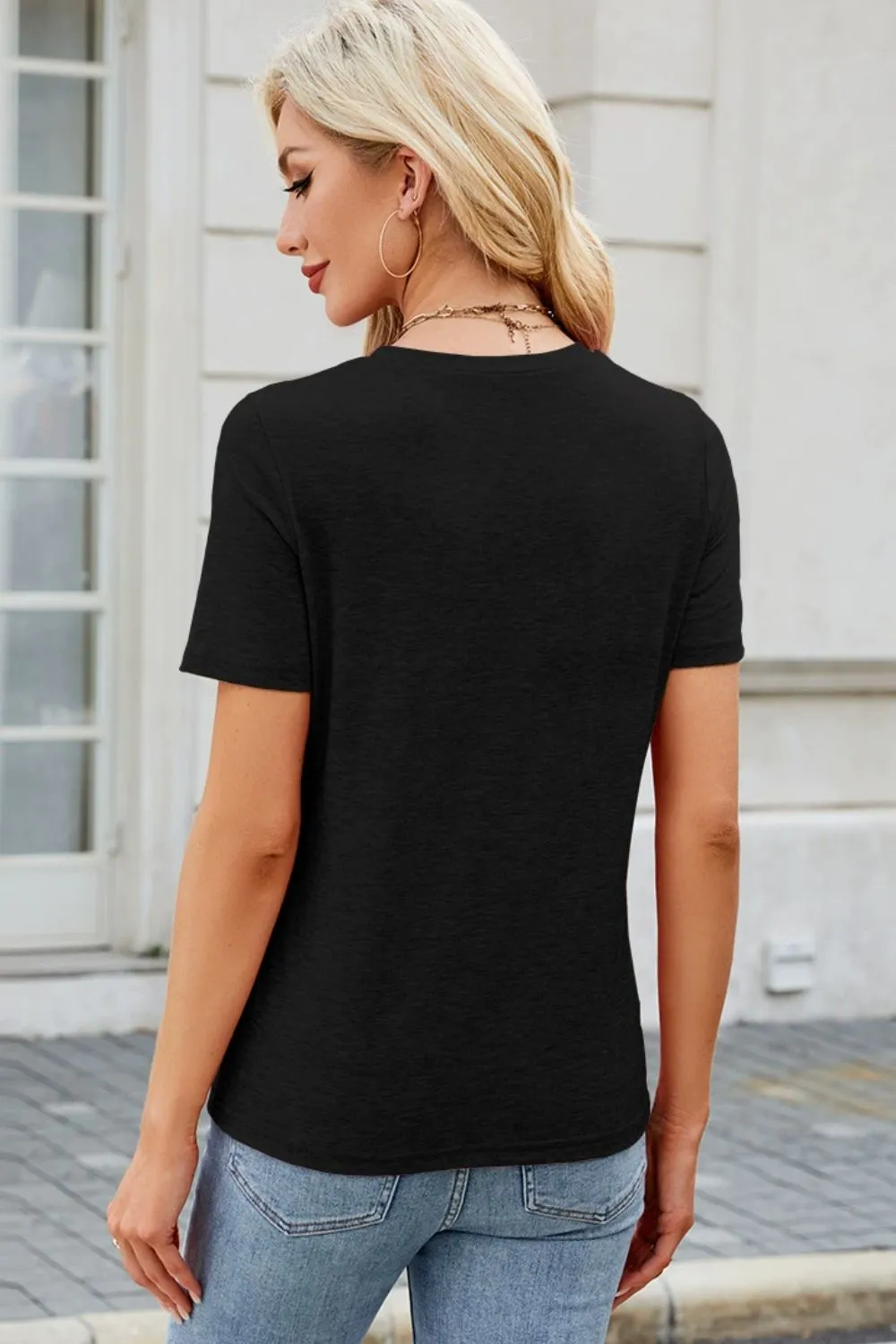 Round Neck Short Sleeve T-Shirt, image 9