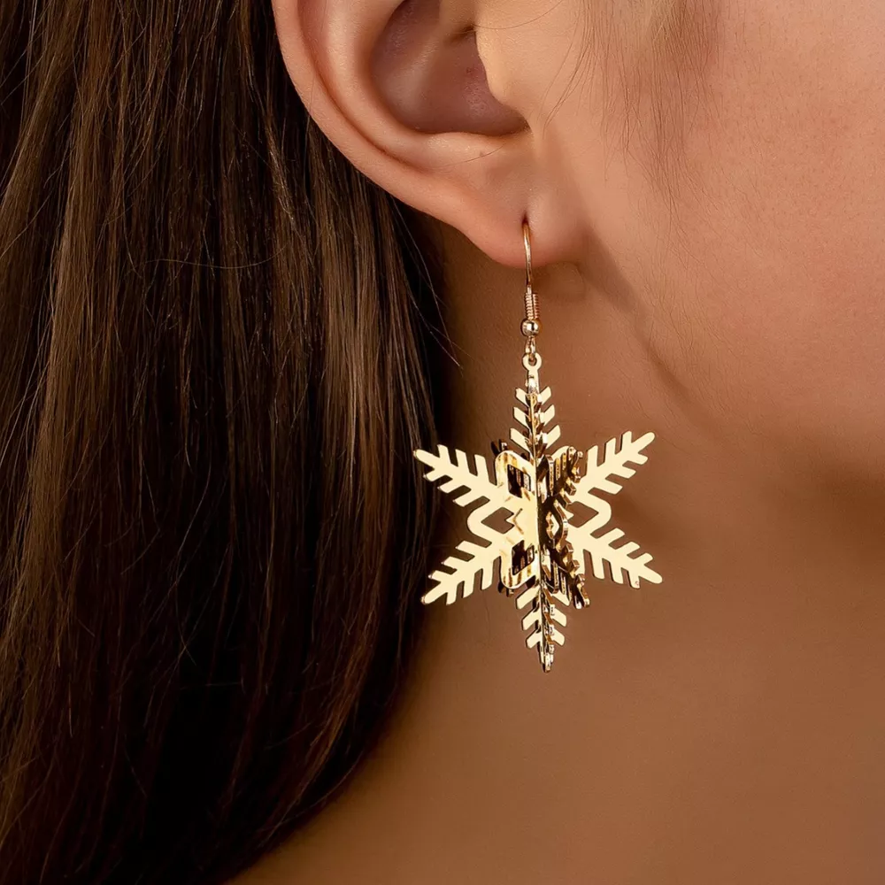 Christmas Tree Dangle Earrings, image 3