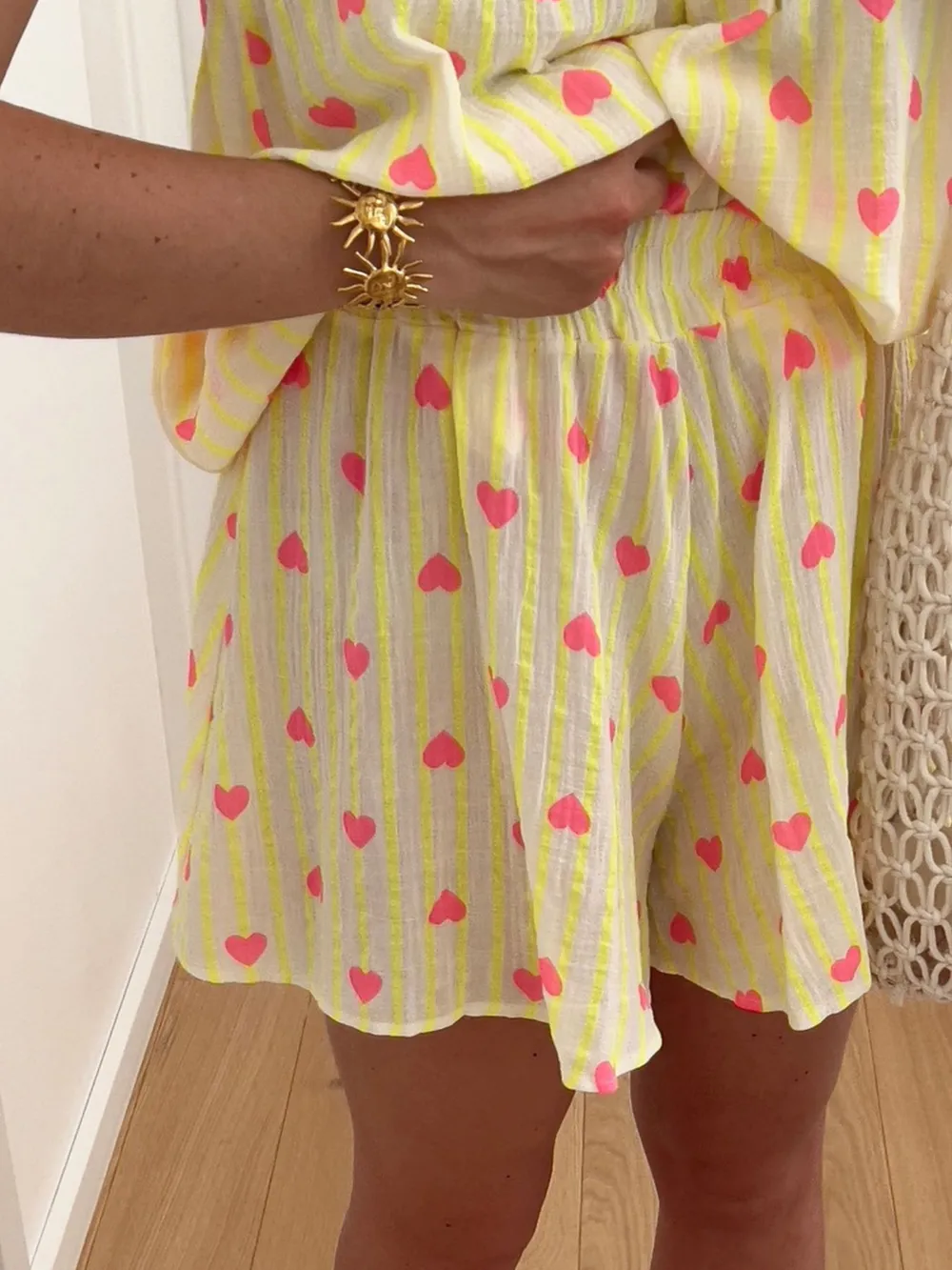 Striped Heart Cami Top and Shorts Set, image 11
