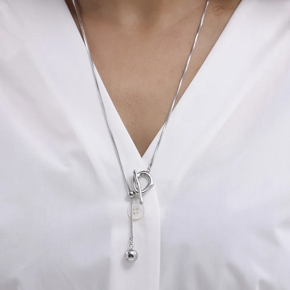Stainless Steel Bead Necklace, image 7