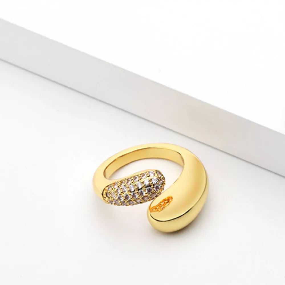 18K Gold-Plated Open Ring, image 2